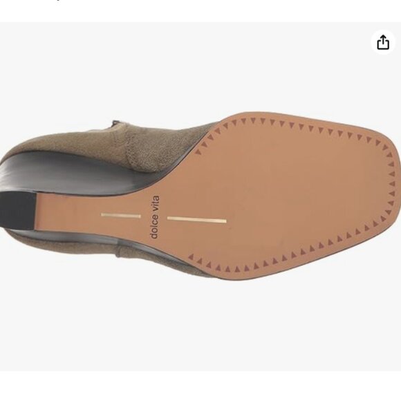 NEW DOLCE VITA Made In Brazil Suede Susann Booties in moss for women 925 4m2 - Picture 5 of 8